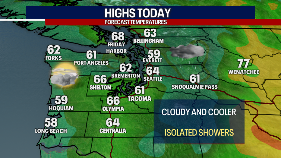 Seattle weather Cool weather for Father's Day weekend FOX 13 Seattle