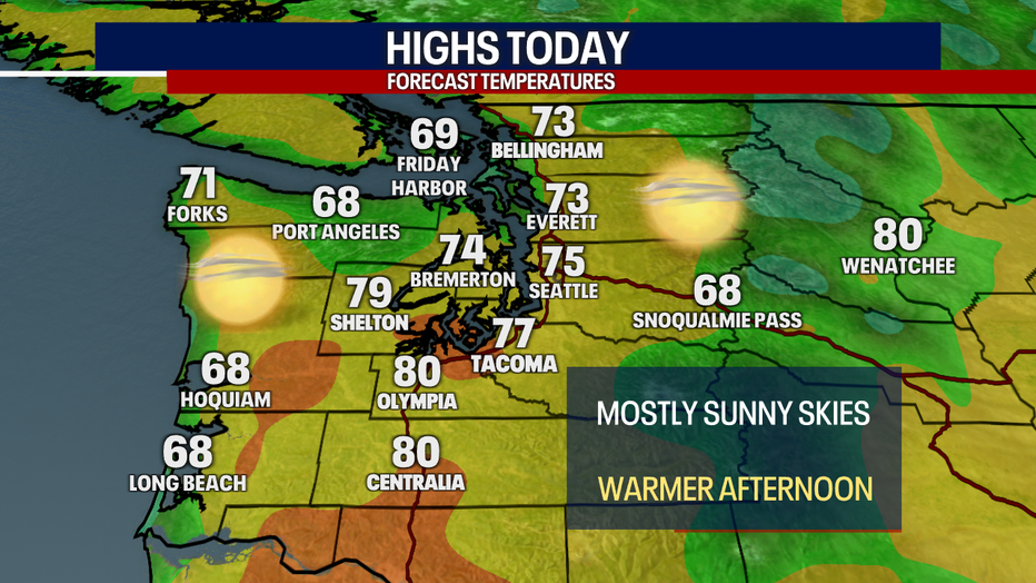 Seattle weather Turning warmer with more sunshine FOX 13 Seattle