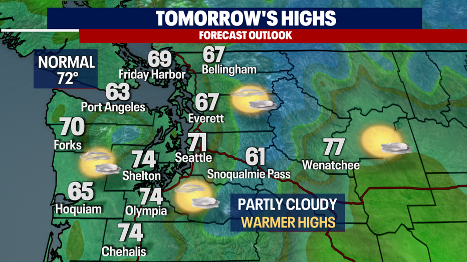 Seattle weather Dry conditions and warmer weather on the way FOX 13