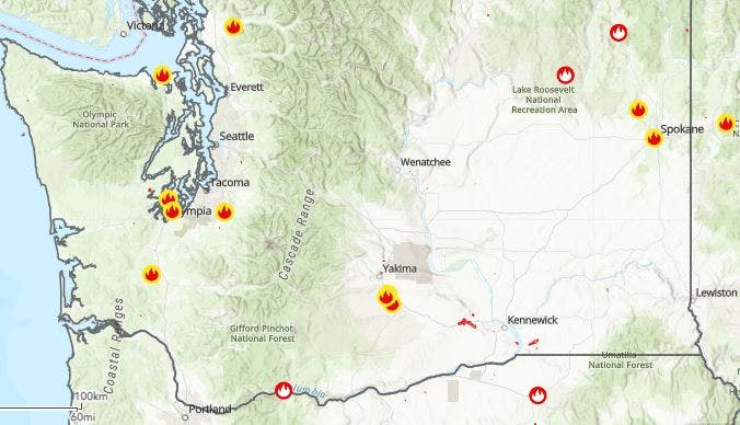 Interactive Wildfires Map