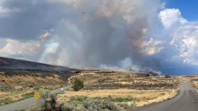 Level 3 'Go Now' wildfire evacuations issued in Grant & Douglas Counties; 2,400 acres burning