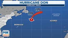 Don becomes first hurricane of 2023 Atlantic season