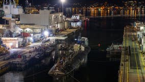 New images of badly damaged Navy nuclear submarine being repaired in Bremerton