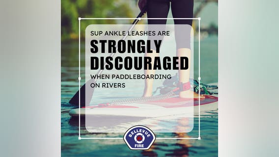 Swimmer drowns in paddleboard incident, Bellevue Fire warns against wearing 'leash'