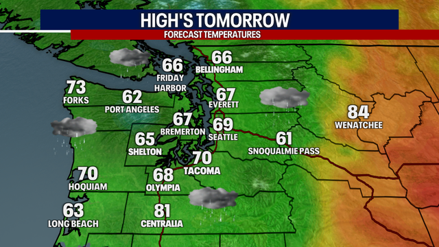 Monday Forecast: Chilly temperatures, rain returns, breezy at times