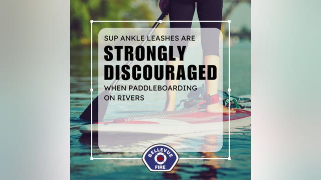 Swimmer drowns in paddleboard incident, Bellevue Fire warns against wearing 'leash'