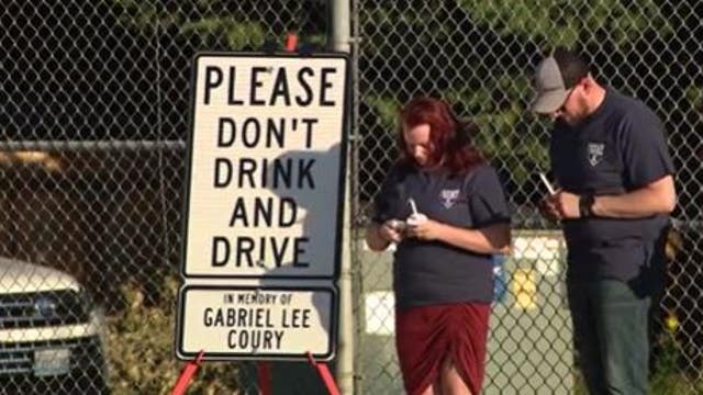 'Don't drink and drive' sign unveiled in honor of 12-year-old hit and killed