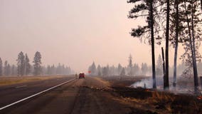 2 dead, dozens of structures destroyed as 3 wildfires burn in Eastern Washington