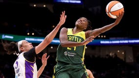 Loyd scores 25 points, reaches two milestones, to lead Storm to 72-61 win over slumping Sparks