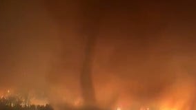 Rare fire whirl spotted amid devastating Canadian wildfire in British Columbia