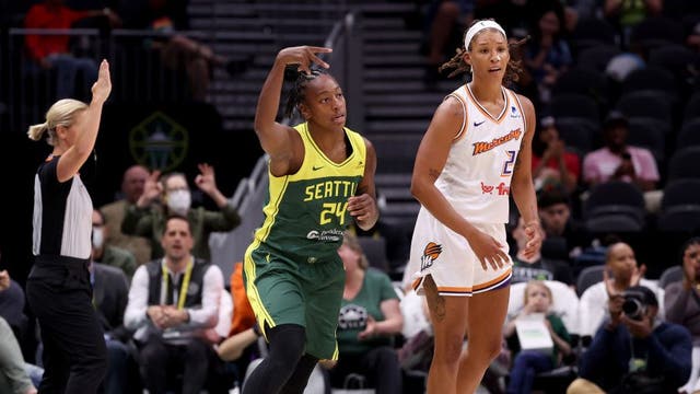 Jewell Loyd's 32 points lead Storm to 97-91 victory over Mercury