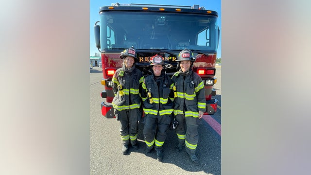 All-female fire crew respond to plane crash at Renton airport