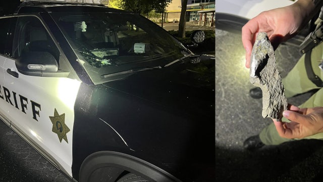 Man arrested after throwing rock at sheriff's cruiser, fighting with deputy in Olympia