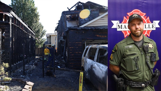 Snohomish Co. sheriff's sergeant honored for rescuing 2 from burning home in Marysville