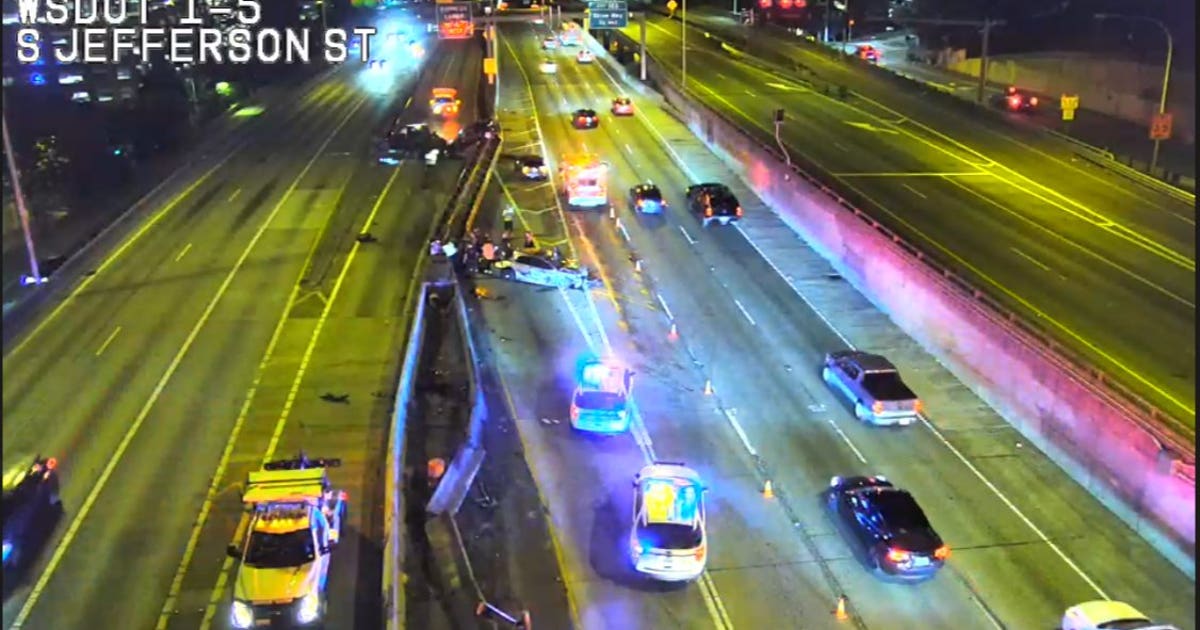 2 injured in I-5 crash in Downtown Seattle | FOX 13 Seattle