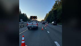 WSP investigates hit-and-run crash on I-405 in Bothell, 1 injured