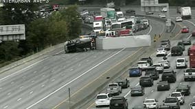 Major crash on I-5 South in Tukwila snarls Monday afternoon commute