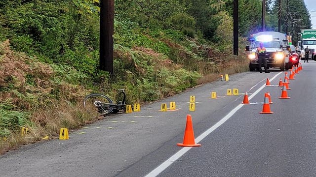Hit-and-run driver in custody after crash leaves cyclist critically injured in Kitsap County