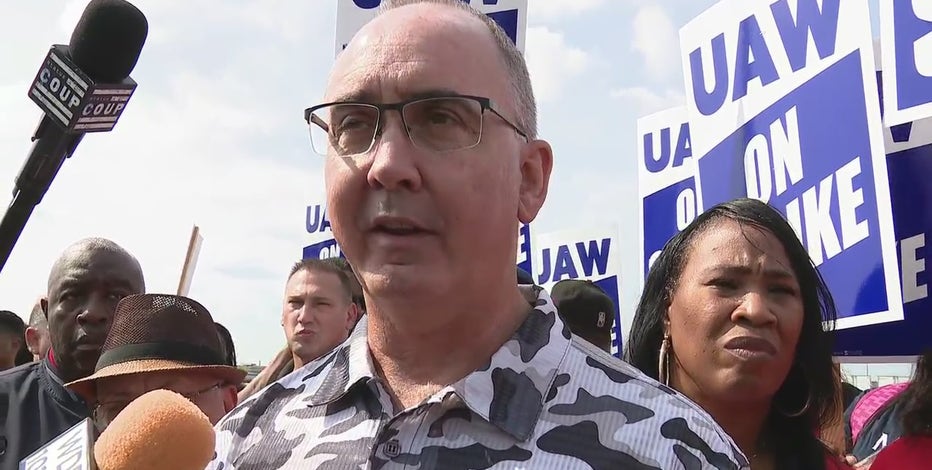 UAW president gives fiery comments after ramping up strike, says workers being left out of EV transition