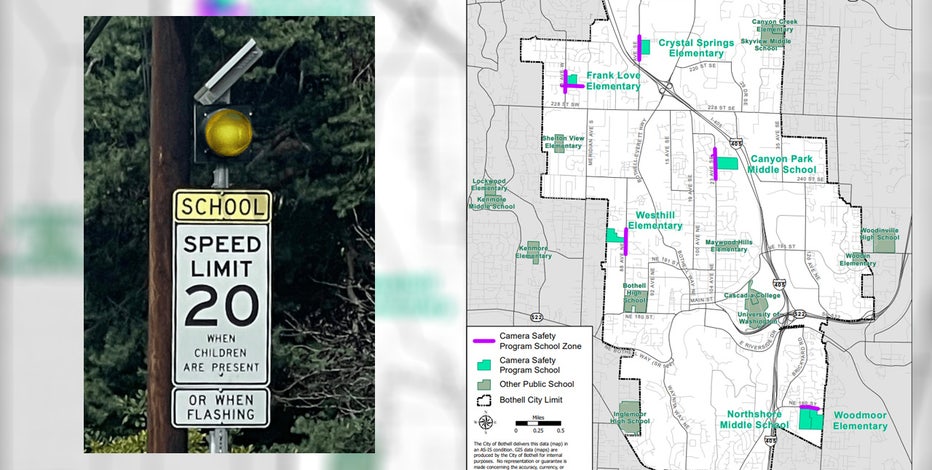 Several school zone safety cameras to be installed in Bothell starting Sept. 6