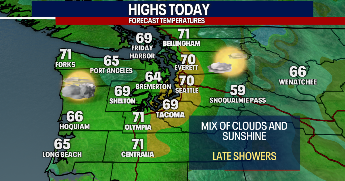 Warm Friday ahead, showers return for the weekend | FOX 13 Seattle
