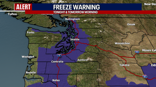 Seattle weather: Sub-freezing temperatures expected this weekend