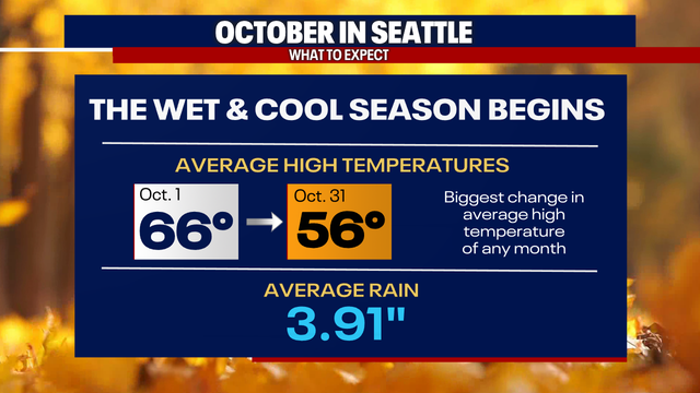 Seattle weather: Wet Monday, feeling like summer late week