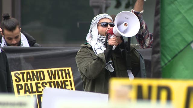 Protestors fill Seattle park calling for peace, humanitarian aid in Gaza after deadly attacks