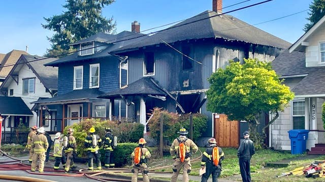 Crews investigate house fire in Central Tacoma