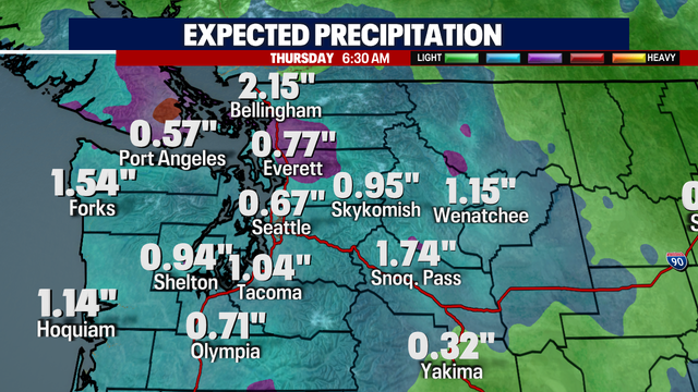 Seattle weather: Incoming storm will bring heavy rain to lowlands, snow to mountains