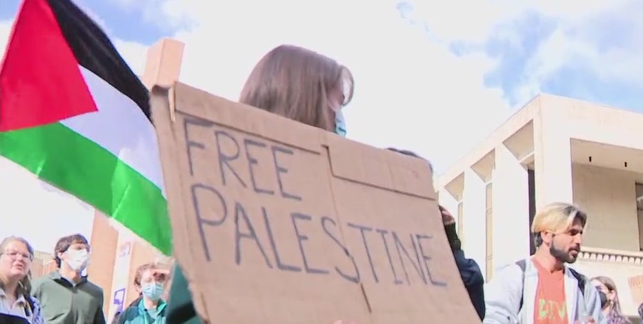 Tensions flare during pro-Palestine rally on University of Washington campus