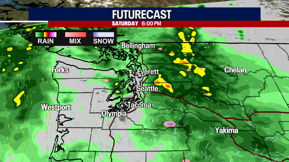 Seattle weather Times of rain this weekend