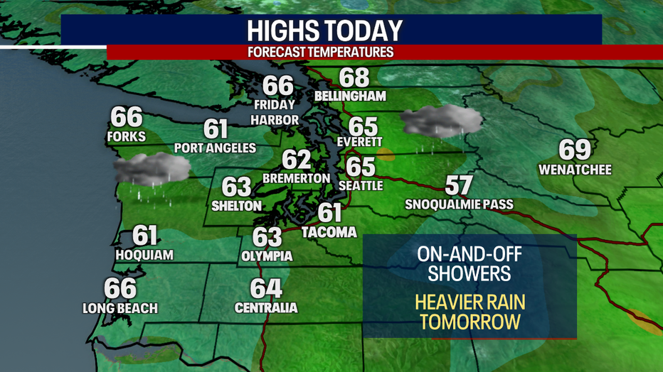 Seattle weather Heavier rain and wind on tap Monday