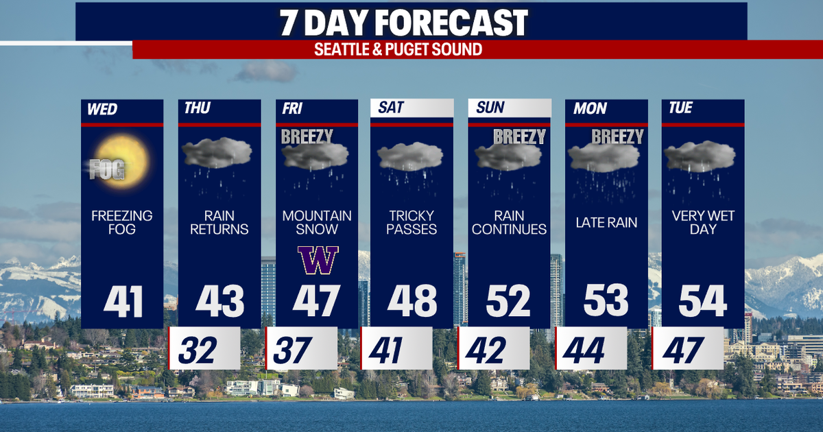 Seattle weather: Active and wet pattern resumes Thursday | FOX 13 Seattle