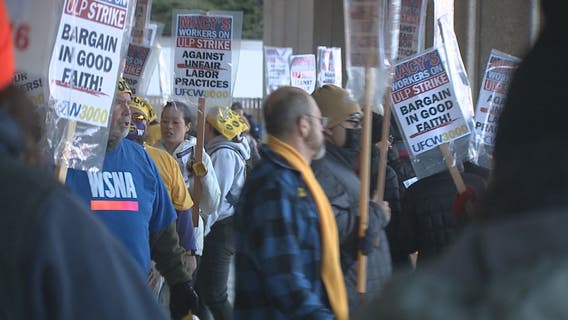 Local Macy's employees go on strike during busiest shopping weekend of the year