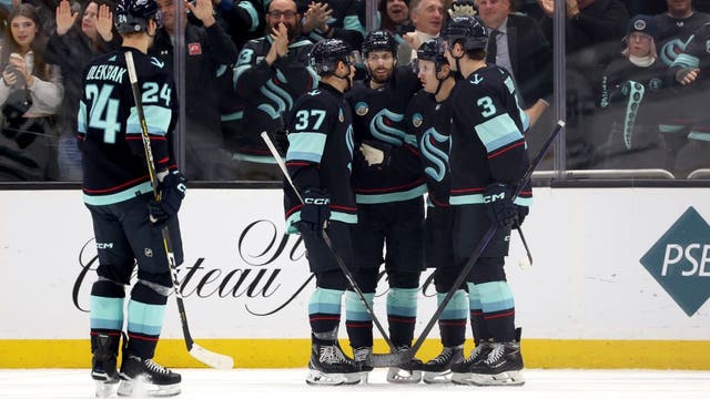 Kraken score 4 times in 1st in 7-1 victory over NHL-worst Sharks