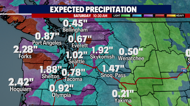 Seattle weather: Heavy rain ends for now, dry most of Friday