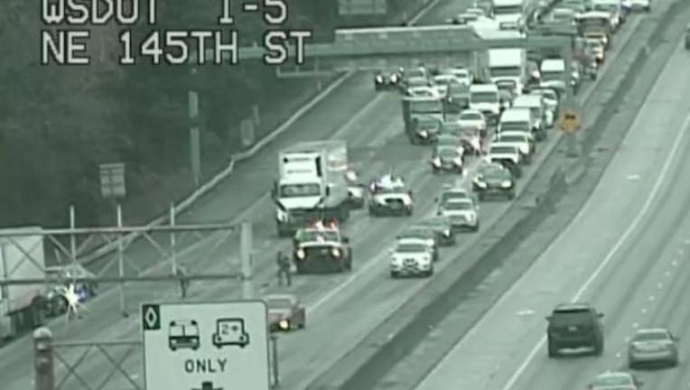 Multi-car Crash Blocks I-5 Southbound In Shoreline | FOX 13 Seattle