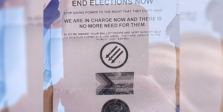 Envelopes filled with white powder mailed to multiple county election offices across Washington