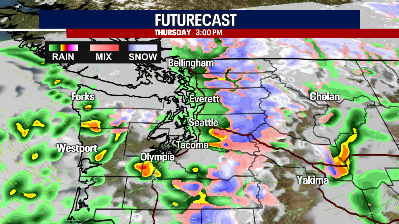 Seattle Weather: Scattered Lowland Rain And Mountain Snow | FOX 13 Seattle