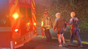 PHOTOS: Man in small boat saved from raging Skykomish River in daring nighttime rescue