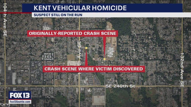 Kent PD looking for suspect who hit, killed man with stolen excavator