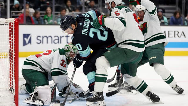 Filip Gustavsson stops 24 shots to shutout Kraken 3-0 for eighth straight loss