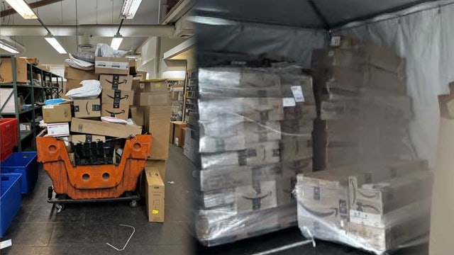 Overwhelmed with Amazon packages, San Juans post office sets up tents outside