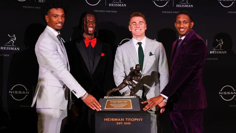 LSU QB Jayden Daniels overcomes being out of playoff hunt to win Heisman  Trophy with prolific season | PIX11