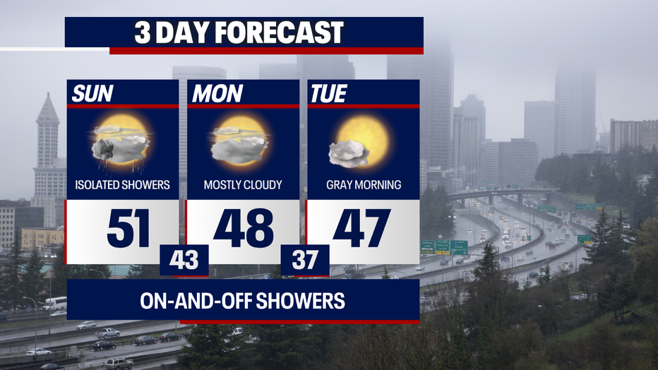 Seattle Weather: Fewer Showers Sunday With Brighter Moments Ahead | FOX ...