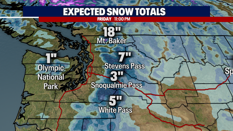 Seattle weather: Return of rain and mountain snow Friday | FOX 13 Seattle