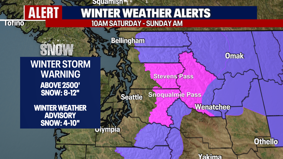 Heavy rain & mountain snow returns Saturday | FOX 13 Seattle