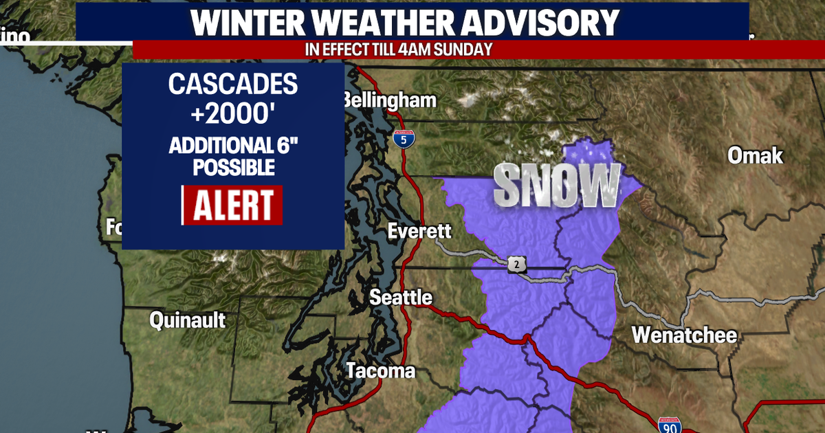 Seattle Snow Map Tracking More Snow and Cold Temps | FOX 13 Seattle