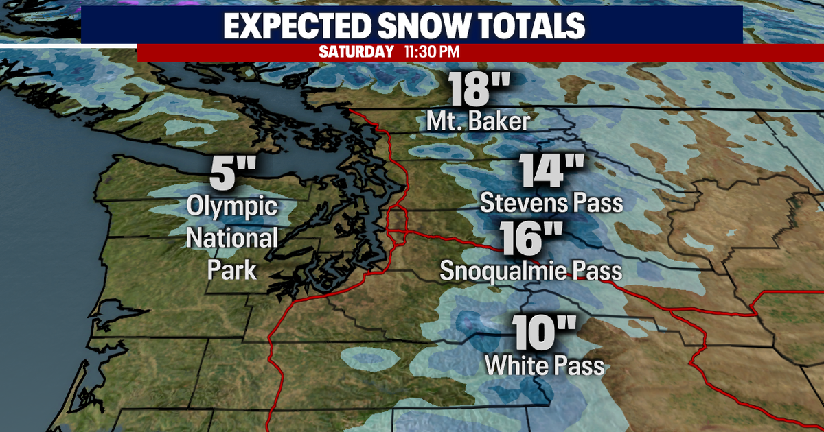 Heavy mountain snow ahead for Western Washington | FOX 13 Seattle